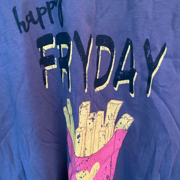 NWT Rebellious.One Graphic “happy Friday” Tee, size X-large - Picture 2 of 4